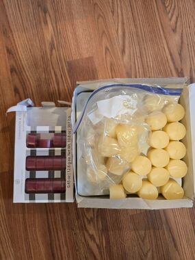 Yellow And Red Tea Light Candles - Bulk Set LARGE BUNDLE